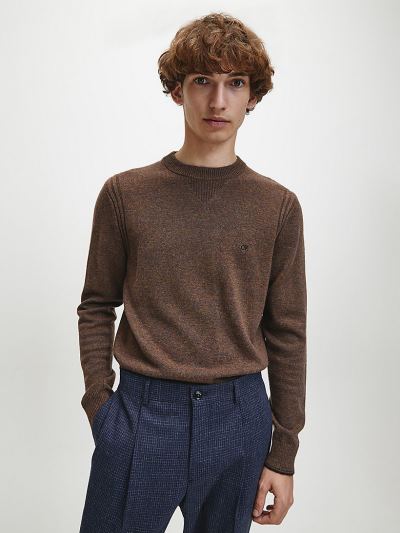 Calvin Klein Ruhák HU995767 | Calvin Klein Wool Blend Férfi Pulóver Színes